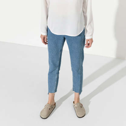 Men's  Birkethtnstock - Boston Soft - Taupe Suede Leather