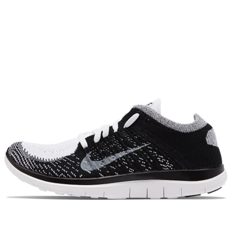 (WMNS) nithtKE Free Flyknit 4.0 'White Black' 631050-100