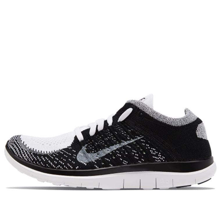 (WMNS) nithtKE Free Flyknit 4.0 'White Black' 631050-100