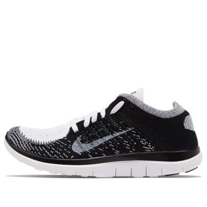 (WMNS) nithtKE Free Flyknit 4.0 'White Black' 631050-100