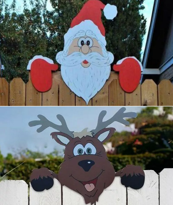 🔥Black Friday 70% OFF- 🎁🎅Santa Claus Fence Peeker Holiday Outdoor Decoration