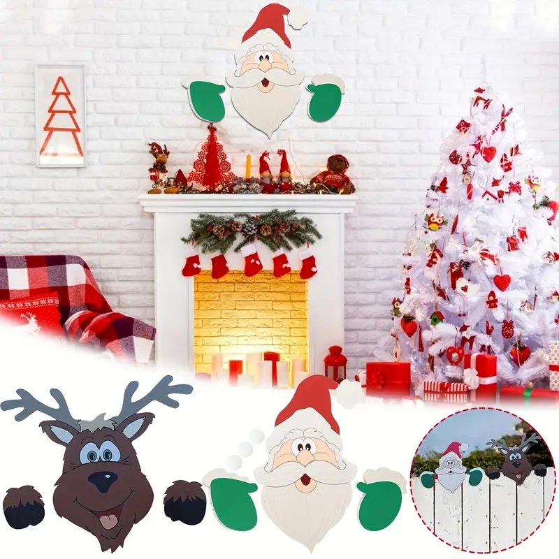 🔥Black Friday 70% OFF- 🎁🎅Santa Claus Fence Peeker Holiday Outdoor Decoration