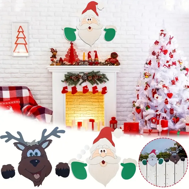 🔥Black Friday 70% OFF- 🎁🎅Santa Claus Fence Peeker Holiday Outdoor Decoration