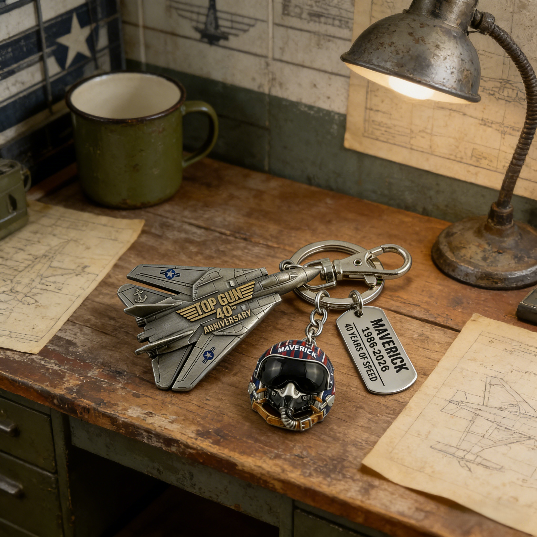 Top Gun 40th Anniversary Keychain