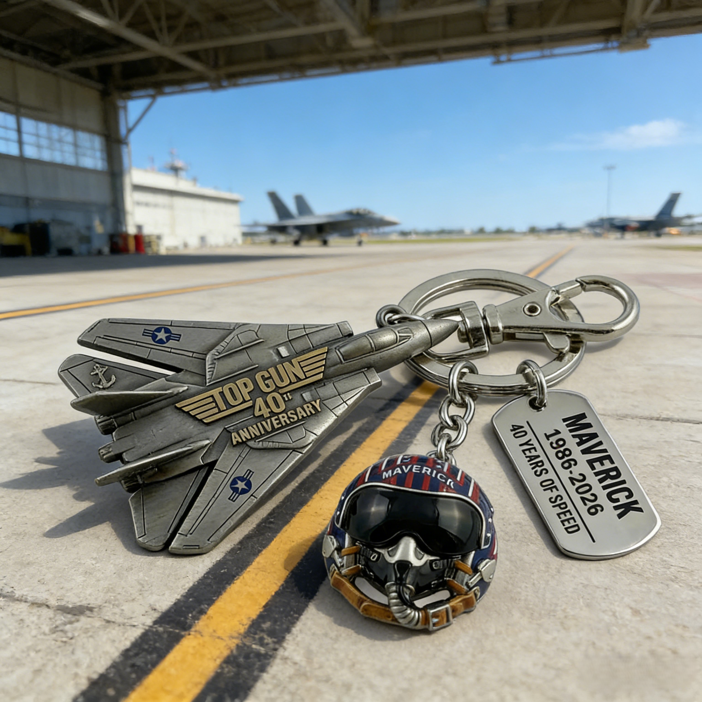 Top Gun 40th Anniversary Keychain