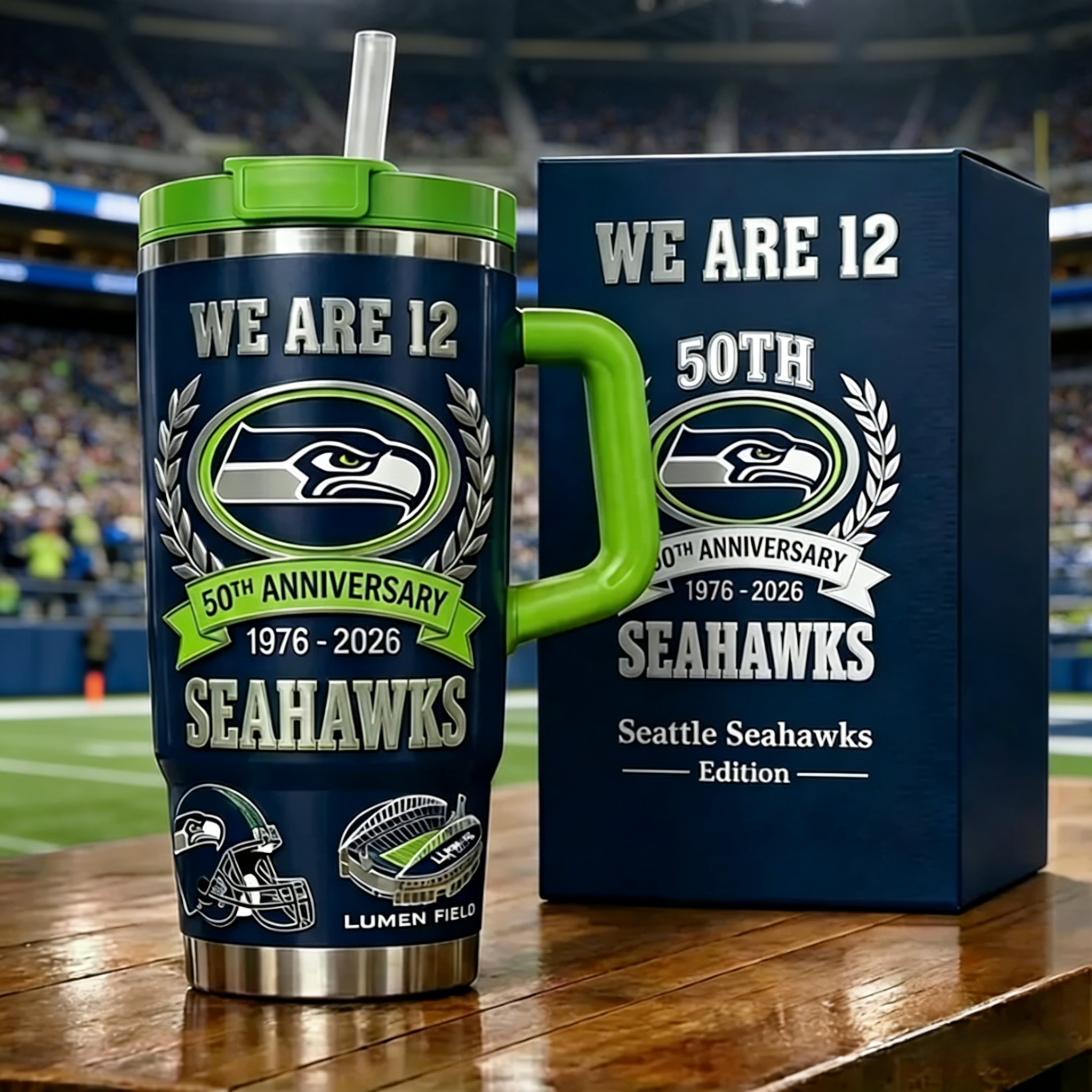 Seattle Seahawks 50th Anniversary Insulated Tumbler