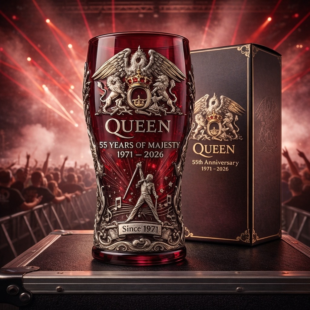 Royal Crest Legends 1971–2026 55th Anniversary 3D Relief Pint Glass