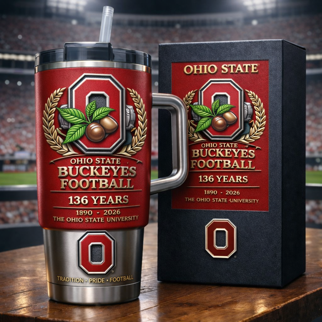 Ohio State Buckeyes 136th Anniversary Tumbler
