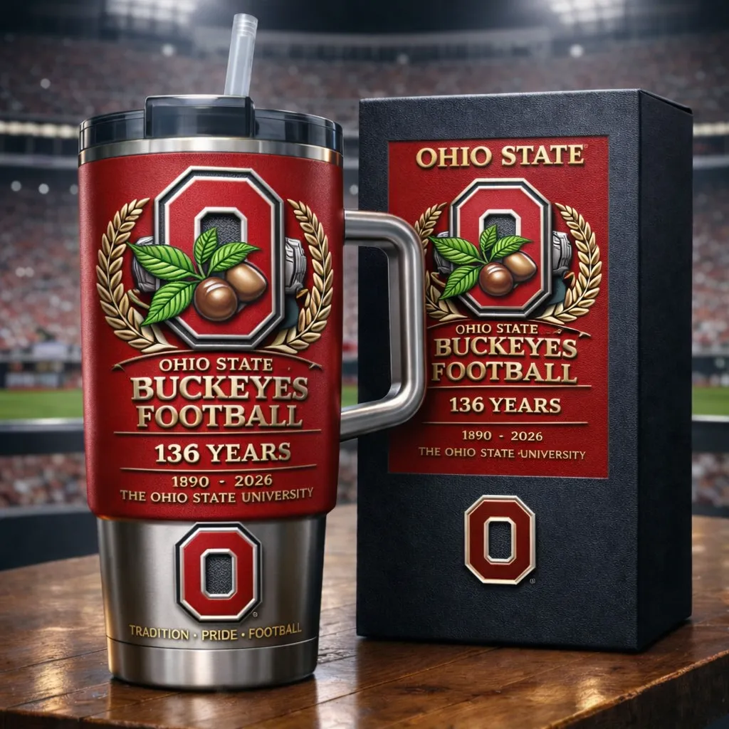 Ohio State Buckeyes 136th Anniversary Tumbler