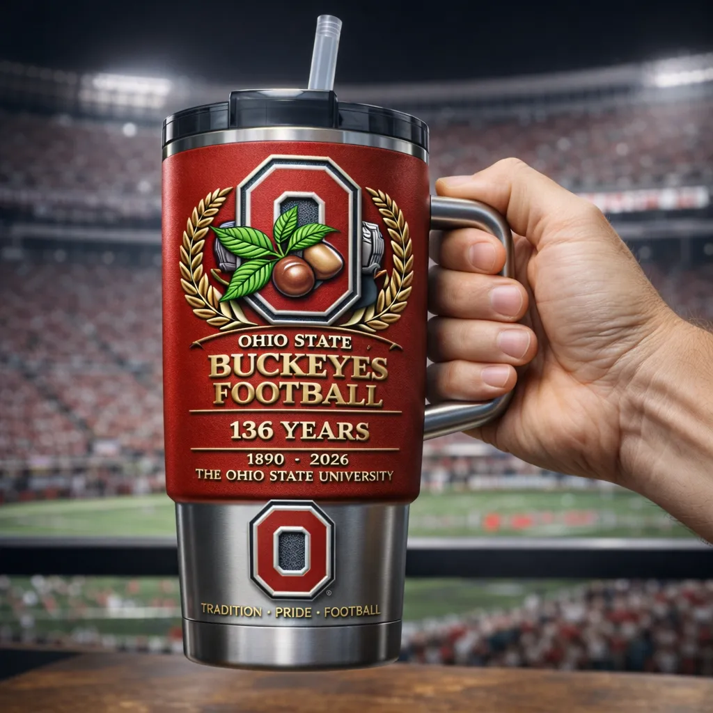 Ohio State Buckeyes 136th Anniversary Tumbler