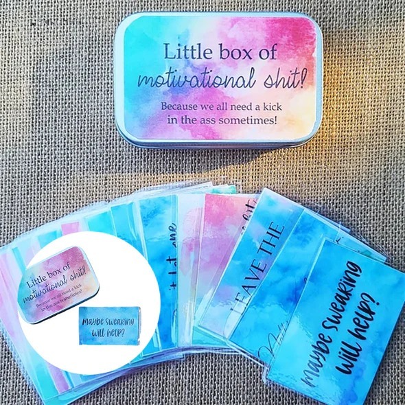 Funny Motivation Cards Gift (1 Set of 20 Sheets)