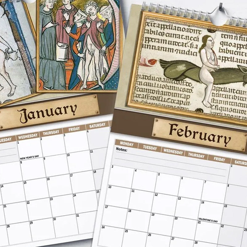 📅 Medieval Humor 2025 Wall Calendar