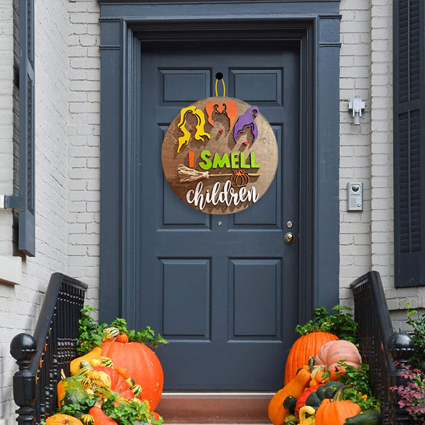 Halloween “I Smell Children” Door Hanger