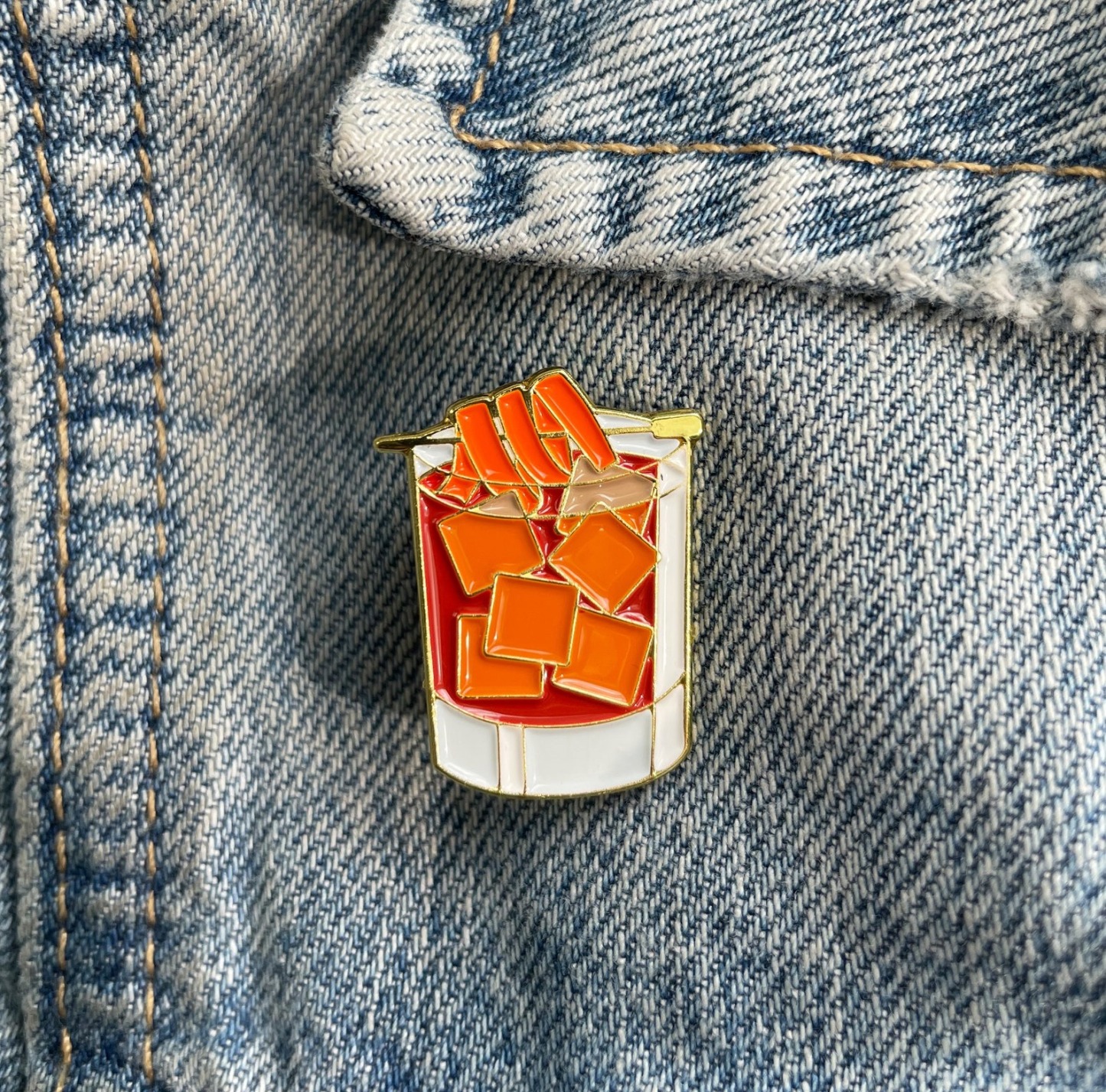 Cocktail Enamel Pin