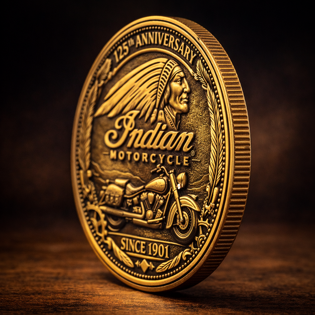 Indian Motorcycle 125th Anniversary Commemorative Coin