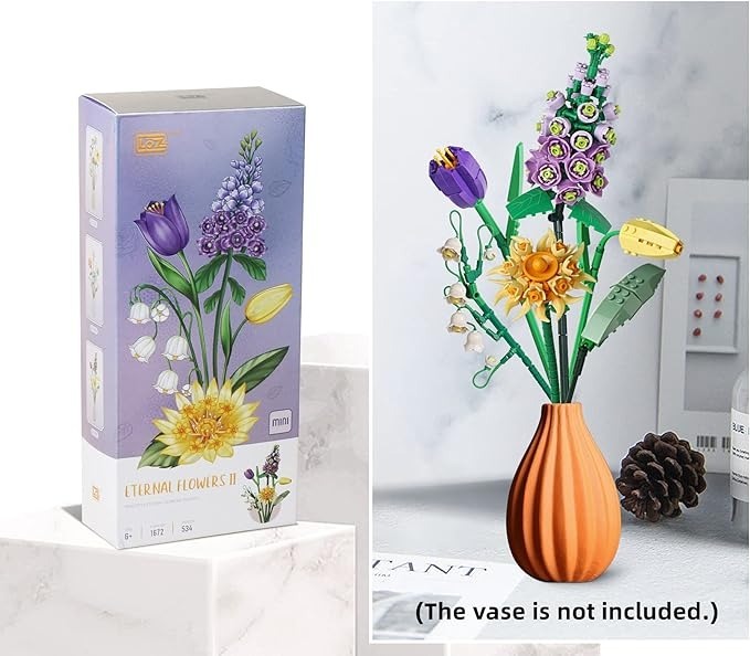 (🔥HOT SALE NOW 49% OFF) - 💐Mini Bricks Flower Bouquet Building Sets