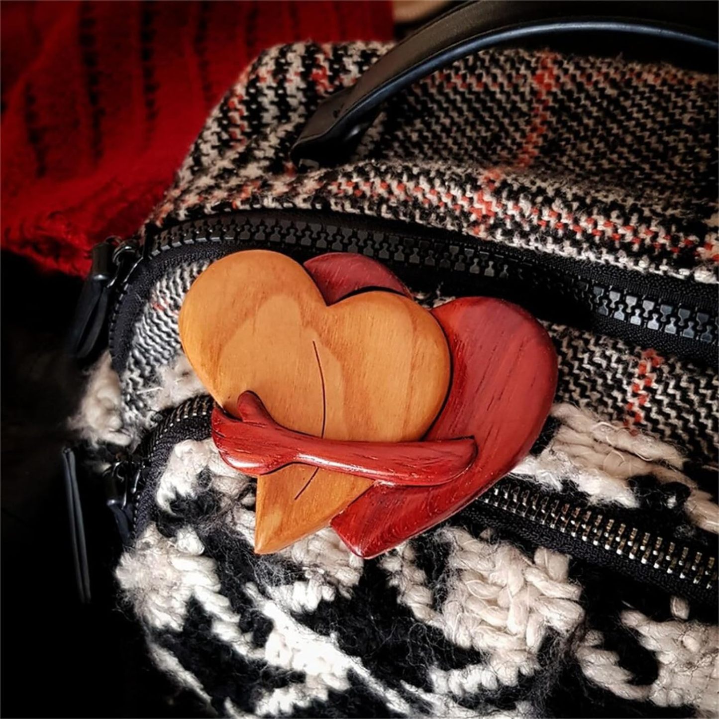 💖A Hug from My Heart for You Handmade Wood Carvings
