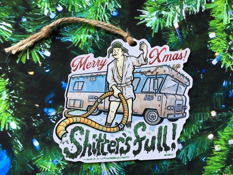 Hand Drawn Wooden Christmas Ornament