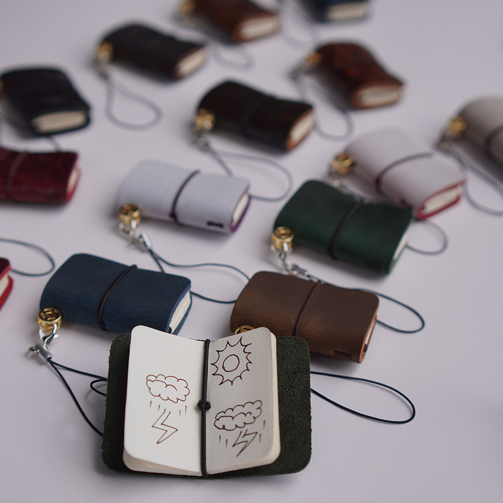 Mini Decorative Handwritten Leather Vintage Pocket Diary