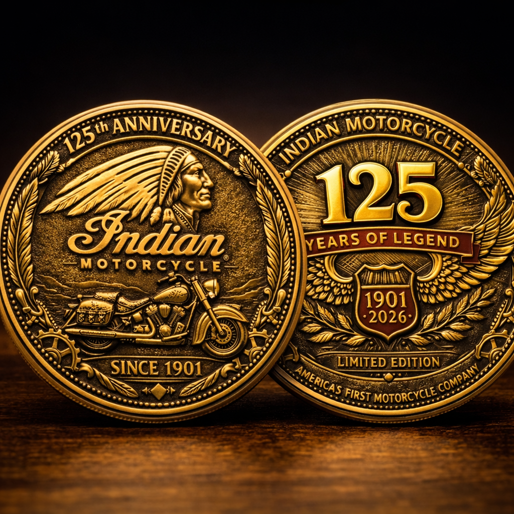 Indian Motorcycle 125th Anniversary Commemorative Coin