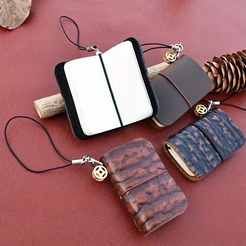 Mini Decorative Handwritten Leather Vintage Pocket Diary