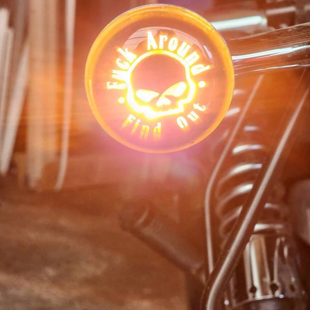 Funny Harley lens cover ( 1 pair )