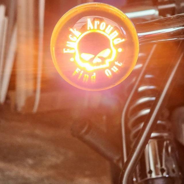 Funny Harley lens cover ( 1 pair )