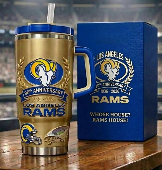 Limited Edition: Los Angeles Rams 90th Anniversary Gold Yeti Tumbler (1936-2026)