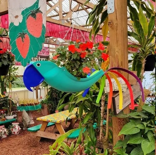 🔥LAST DAY 49% OFF-COLORFUL BIRD HANGING PLANTER