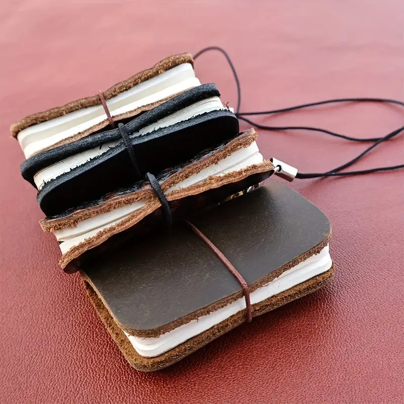 Mini Decorative Handwritten Leather Vintage Pocket Diary