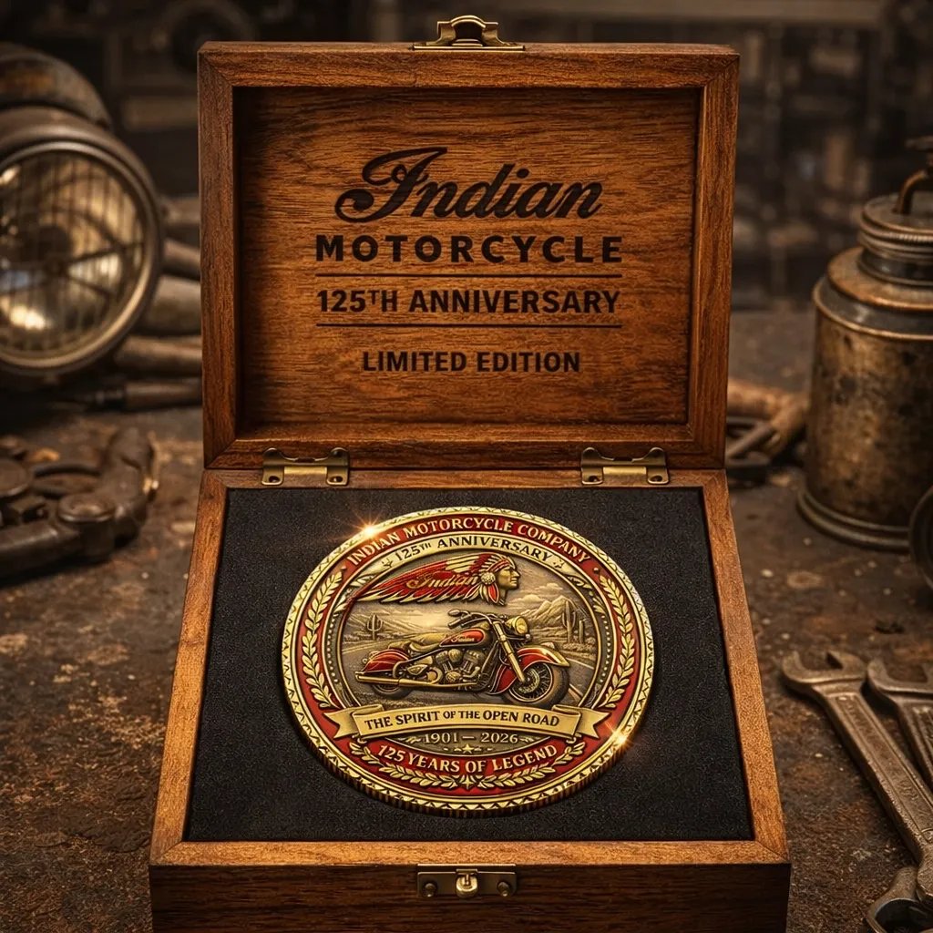 🪙 Indian Motorcycle 125th Anniversary Commemorative Coin