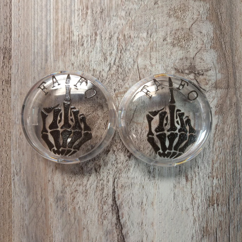 Funny Harley lens cover ( 1 pair )