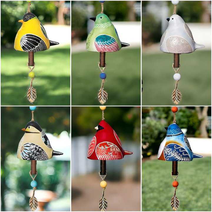 🎁Best Selling Gifts🎁Hand Painted Bird Windchime Gift
