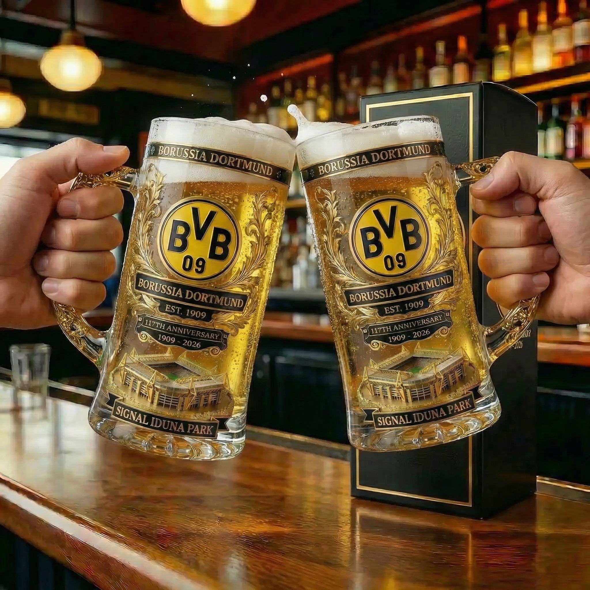 Borussia Dortmund 117th Anniversary Collector Beer Mug (1909–2026)
