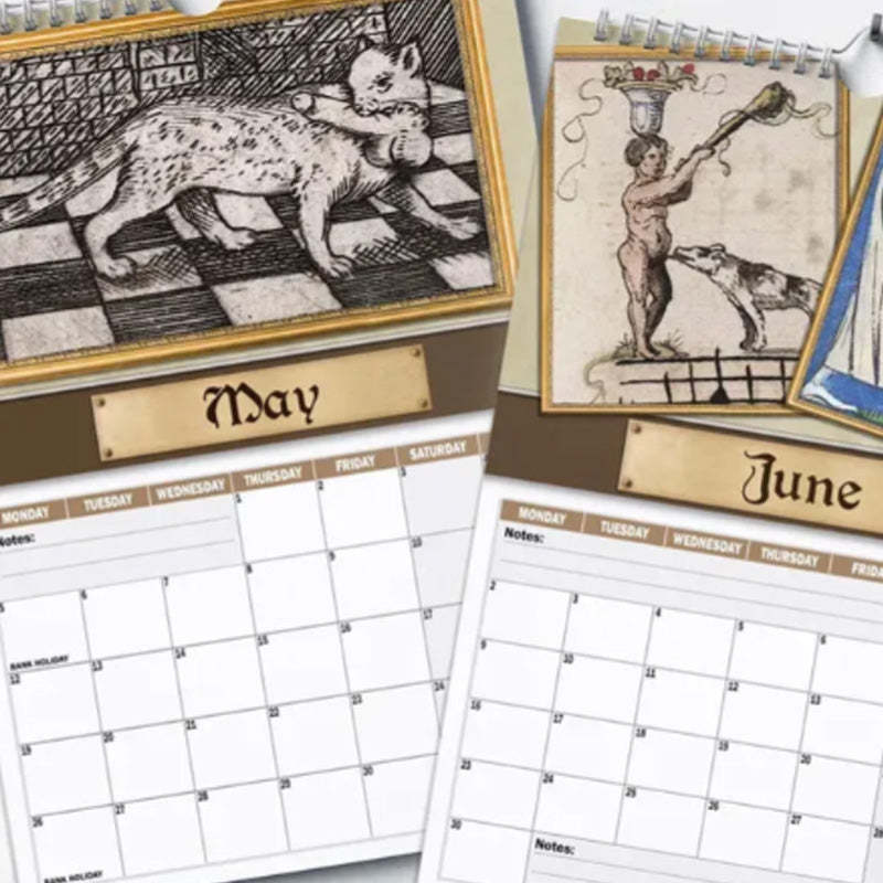 📅 Medieval Humor 2025 Wall Calendar