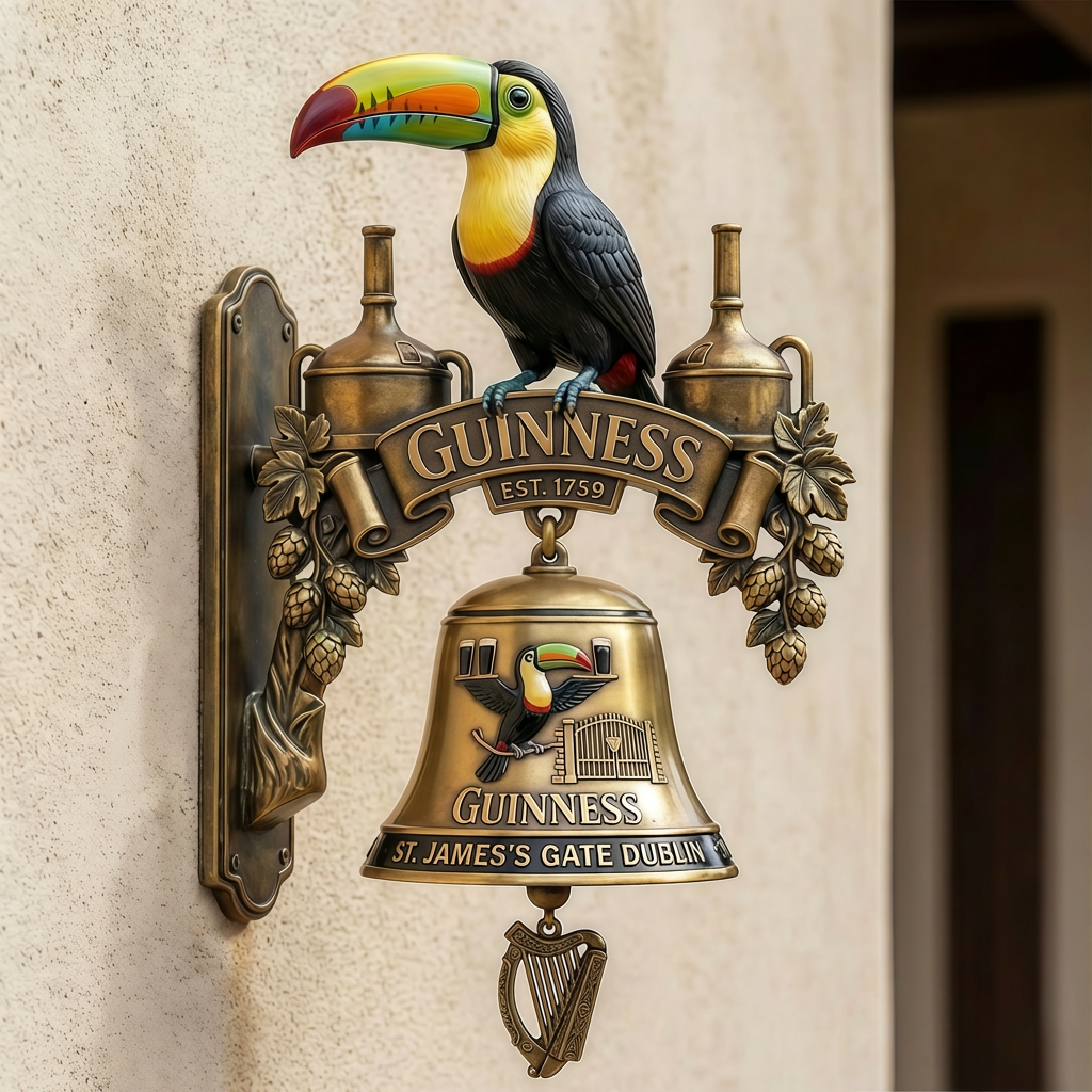 GUINNESS: THE TOUCAN'S TOAST COMMEMORATIVE WALL BELL (EST. 1759)