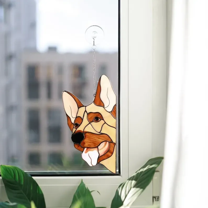 Funny Window Corner Decor - 🐶Peeping Dog
