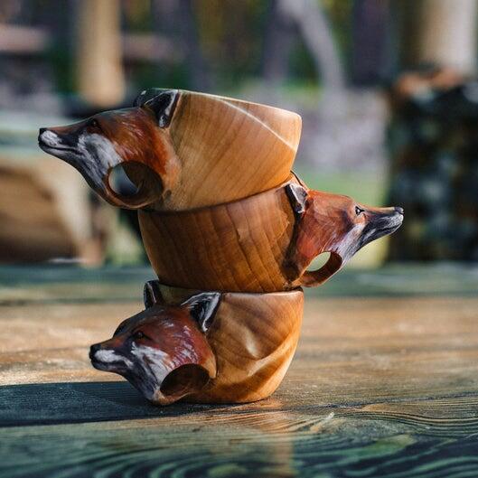 Kuksa Hand Carved Wooden Mug - Buy 2 Free Shipping