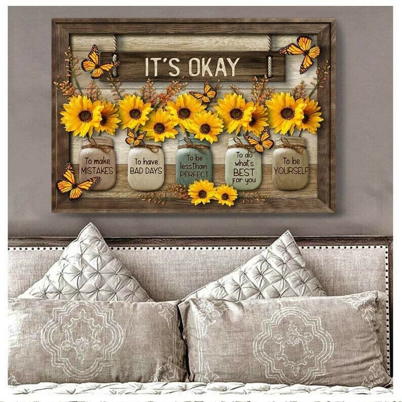 🦋Butterfly Sunflowers Wall Art🌻