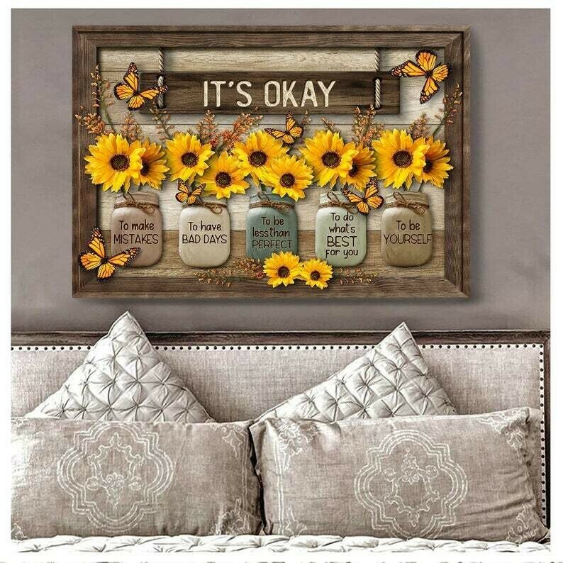 🦋Butterfly Sunflowers Wall Art🌻