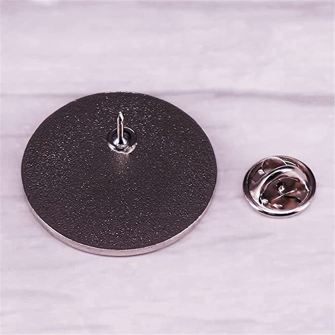 "HELL WAS FULL SO I CAME BACK" FUNNY BROOCH