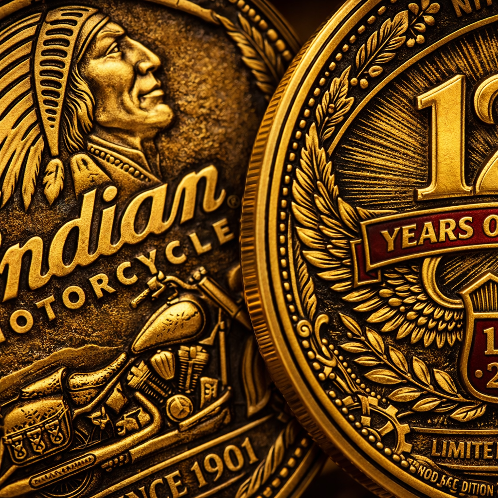 Indian Motorcycle 125th Anniversary Commemorative Coin