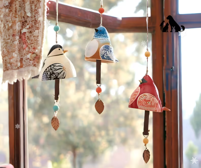 🎁Best Selling Gifts🎁Hand Painted Bird Windchime Gift