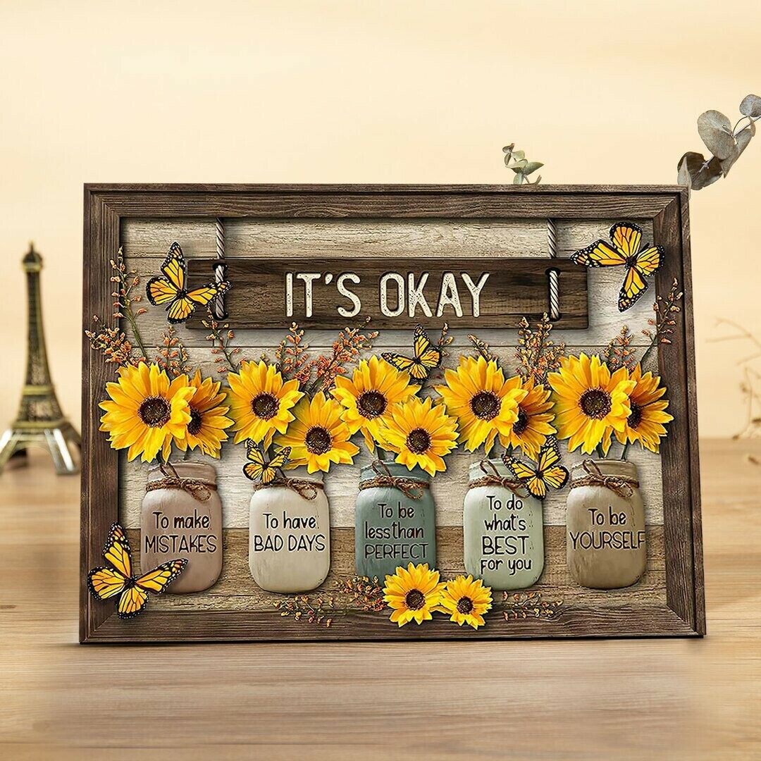 🦋Butterfly Sunflowers Wall Art🌻