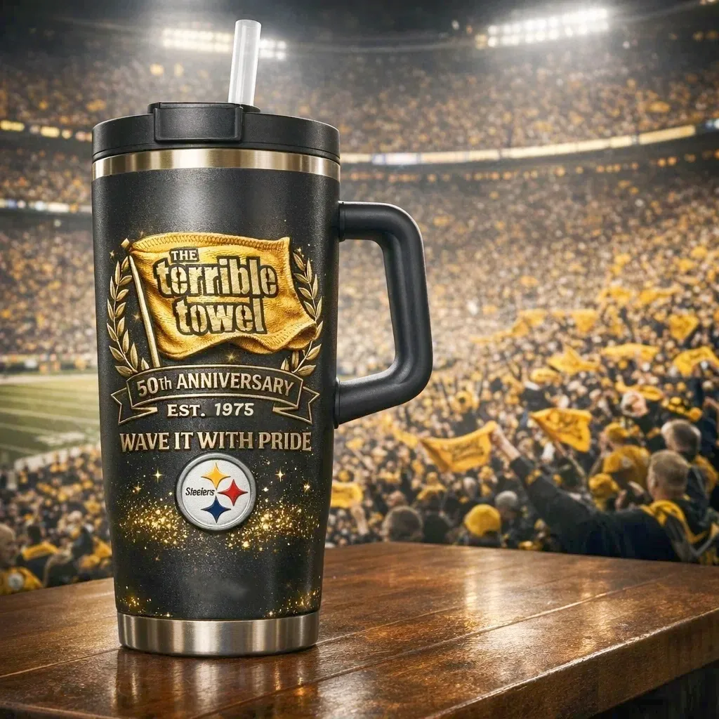 The Terrible Towel 50th Anniversary Insulated Tumble—Buy 2 save 15%