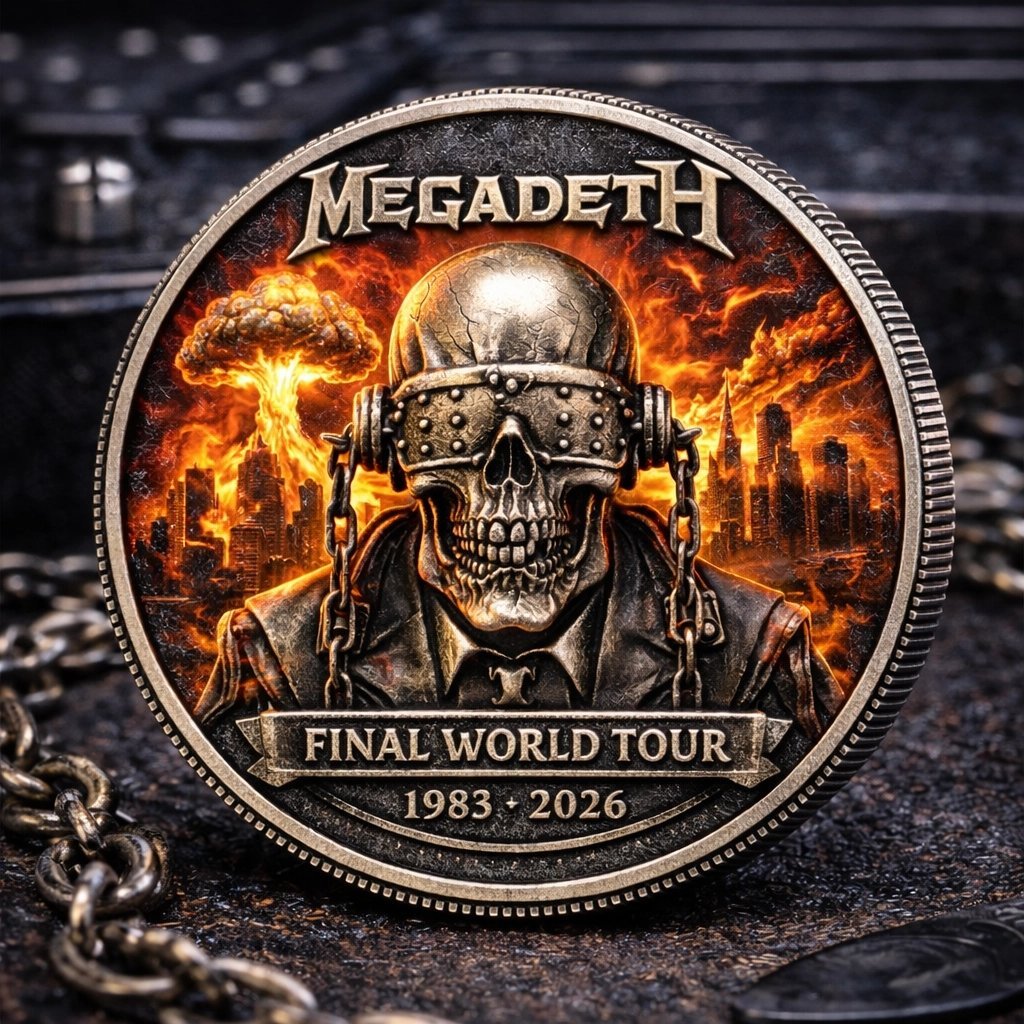 Megadeth Final World Tour Commemorative Coin (1983–2026)