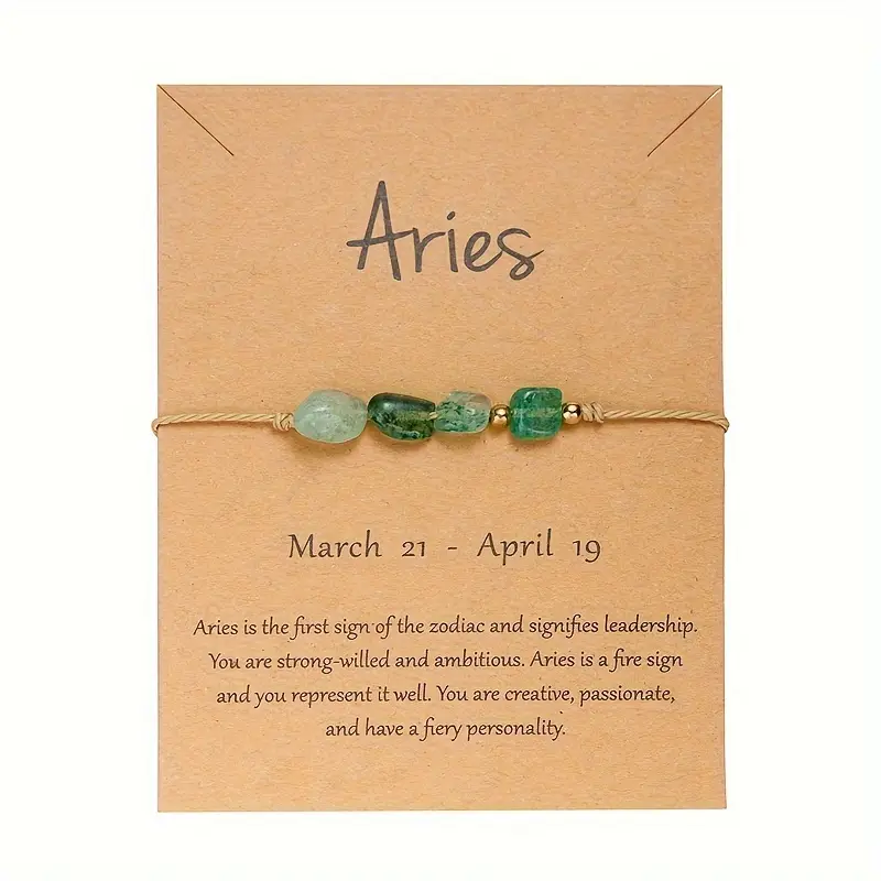 Constellation Astrology Gemstone Bracelet