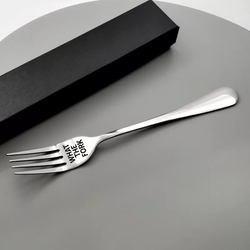 Long Handle Stainless Steel Blessing Dinner Fork