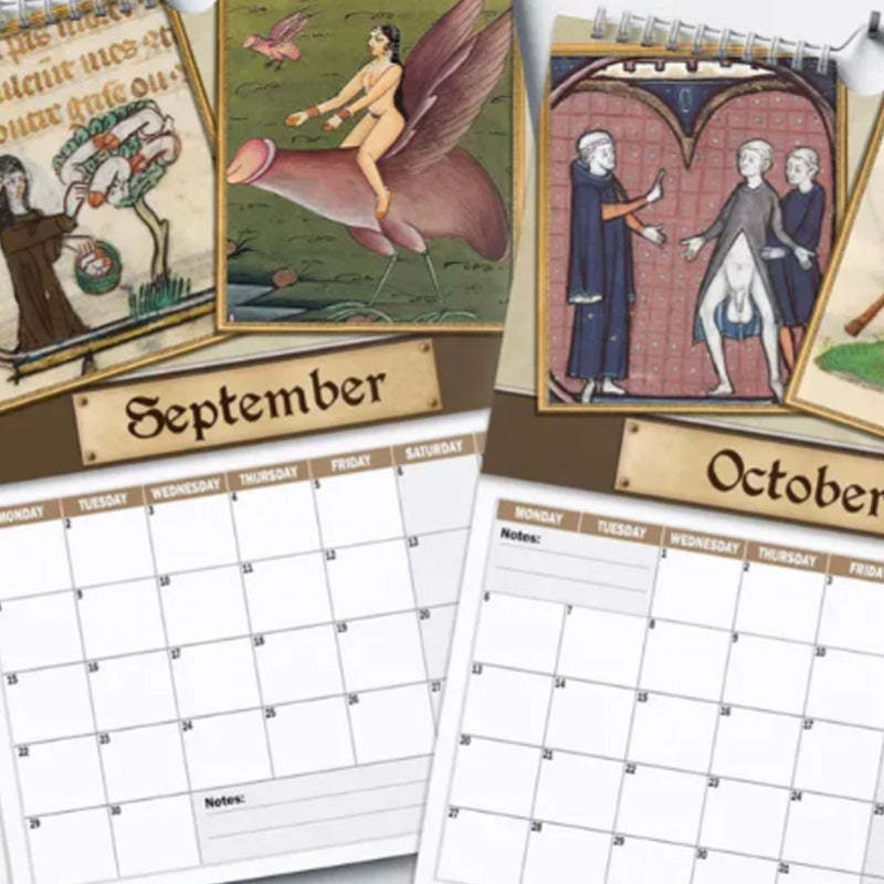 📅 Medieval Humor 2025 Wall Calendar