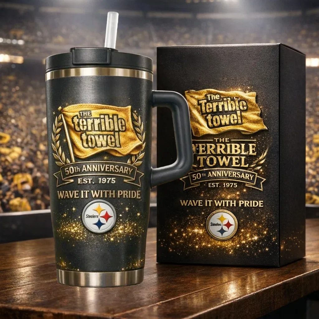 The Terrible Towel 50th Anniversary Insulated Tumble—Buy 2 save 15%